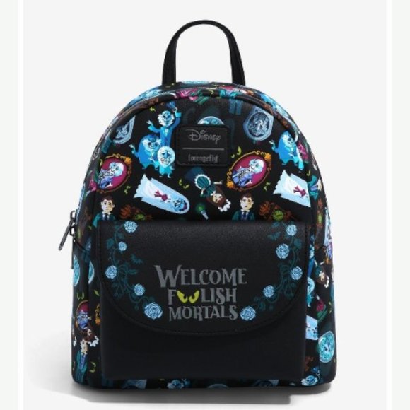 Loungefly Handbags - Loungefly Disney The Haunted Mansion Foolish Mortals Mini Backpack